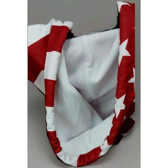 Cleveland Cavaliers Zipway XL Red White Stars Stripes Hoodie Y2K Vintage NBA - Picture 6 of 9